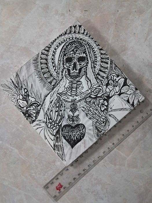 Картина на полотні в стилі Santa Muerte