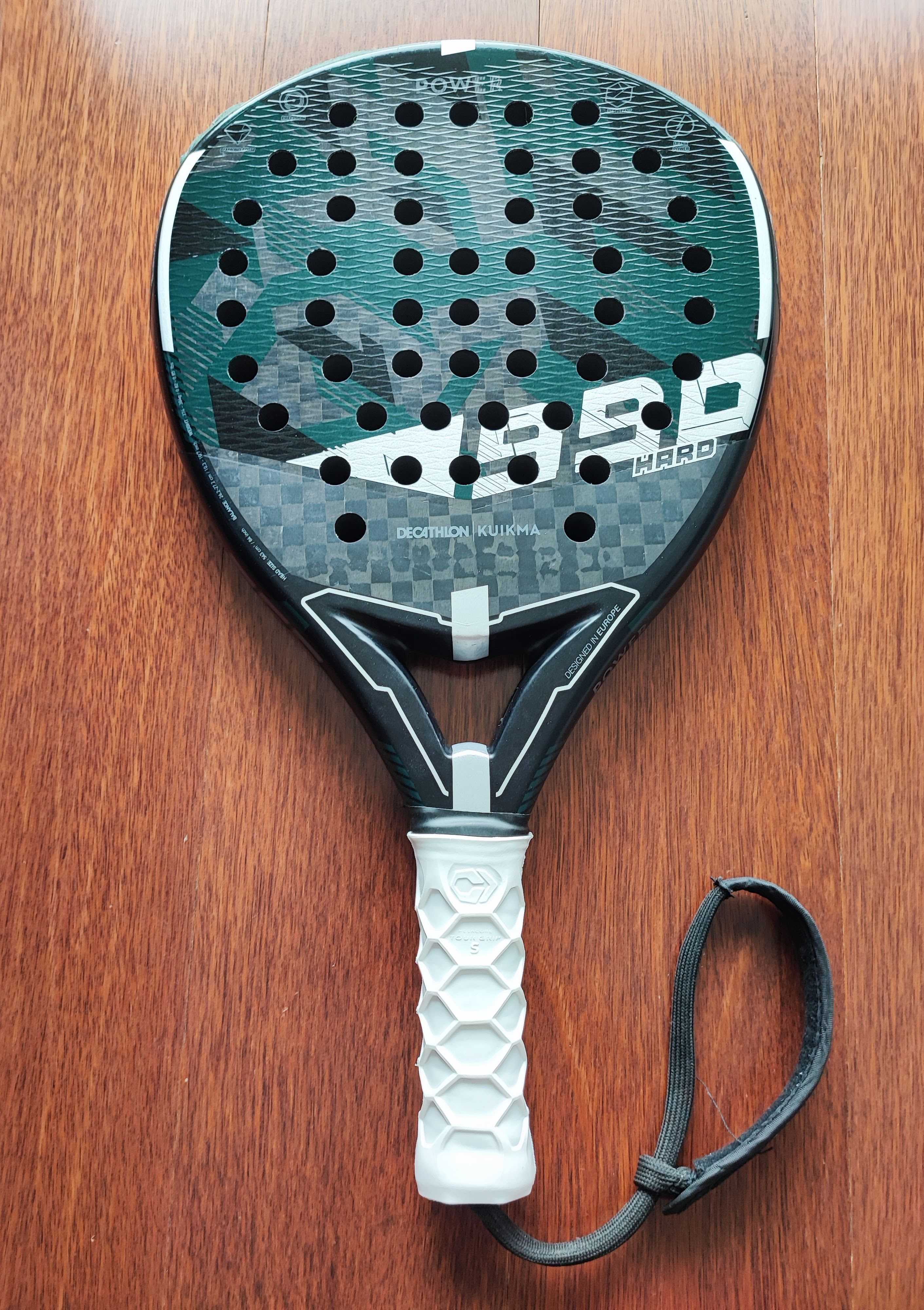 Raquete Padel Kuikma PR990 Power Hard c/ Hesacore grip incluído