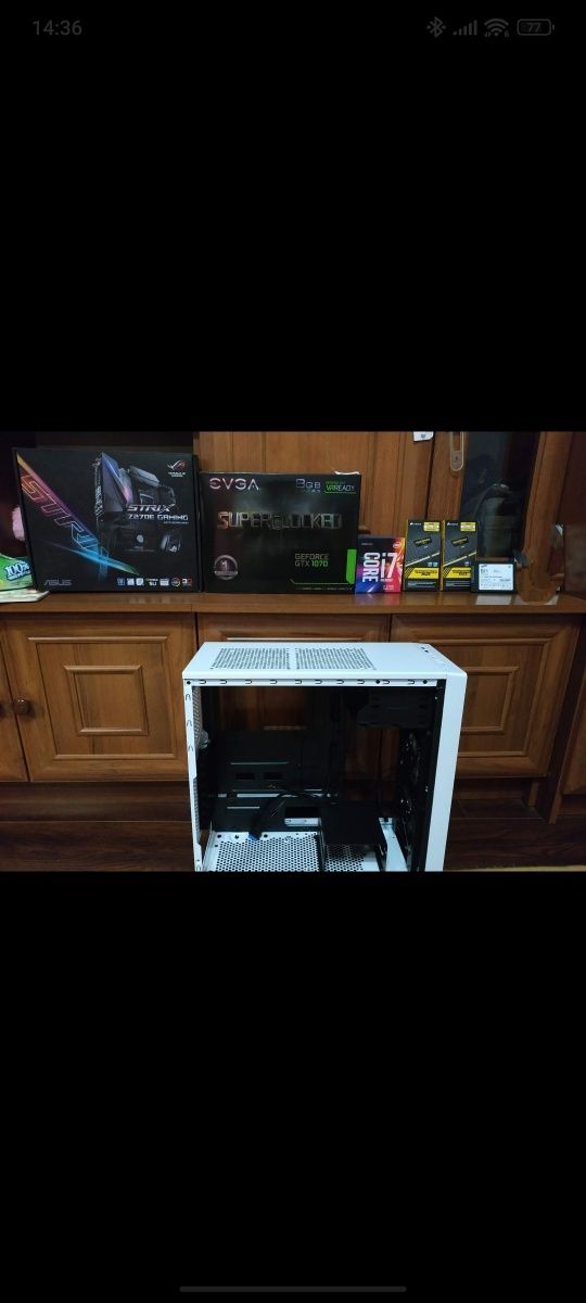 Ігровий комп'ютер i7 7700K, gtx 1070 8gb, озу 16gb.
