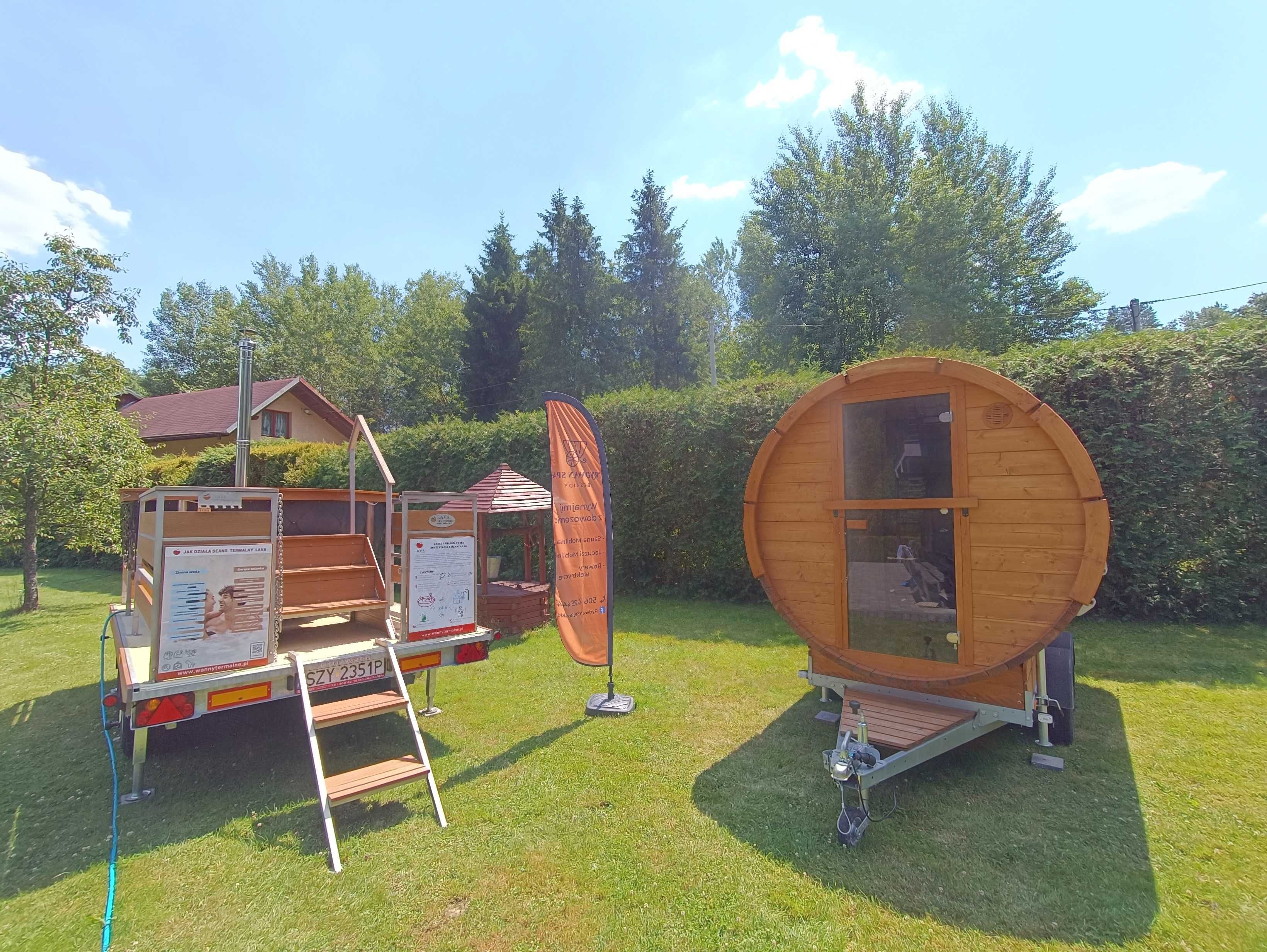 Wynajem z dowozem! Ruska Bania mobilna / Sauna / Balia / Jacuzzi