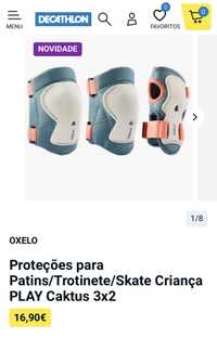 Proteçoes para skate, patins, trotinete