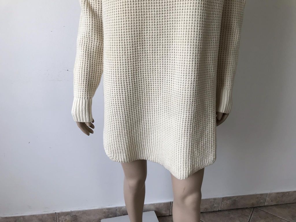 Tommy Hilfiger dłuższy sweter damski M wełna