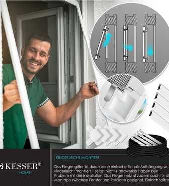 Moskitiera kesser z ramą aluminiową