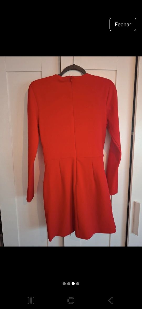 Vestido Vermelho Drapeado