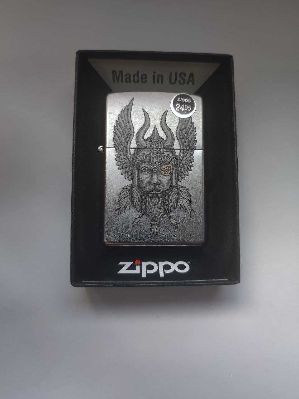 NEW! Zippo зажигалка Дракон Викинг Подарок