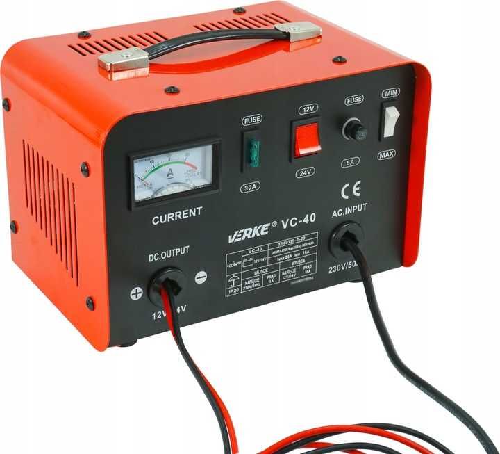 Prostownik samochodowy do akumulatorów 12V 24V 20A ŁADOWARKA