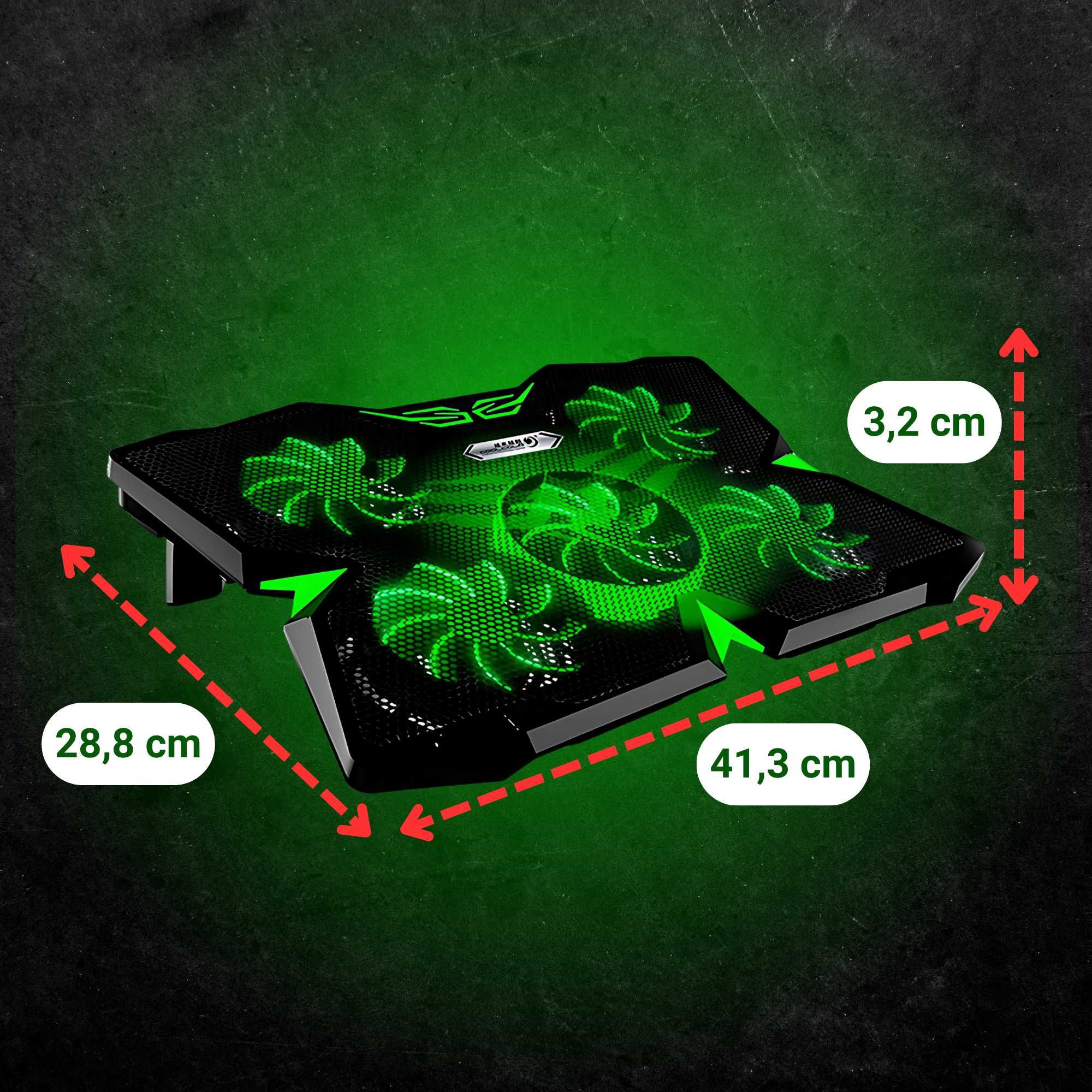 PODSTAWKA podkładka CHŁODZĄCA pod laptop-a 10-17'' 5x WENTYLATOR