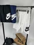 ОРИГІНАЛ Шорти Nike Club NSW big swoosh island company сині білі