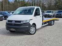 Volkswagen TRANSPORTER Laweta Najazd Ładowność 2158kg 22tyś km SalonPL FV23%  DMC 3.5t Ładown. 2158kg Salon Polska FV23% 22tyś km IDEALNY STAN