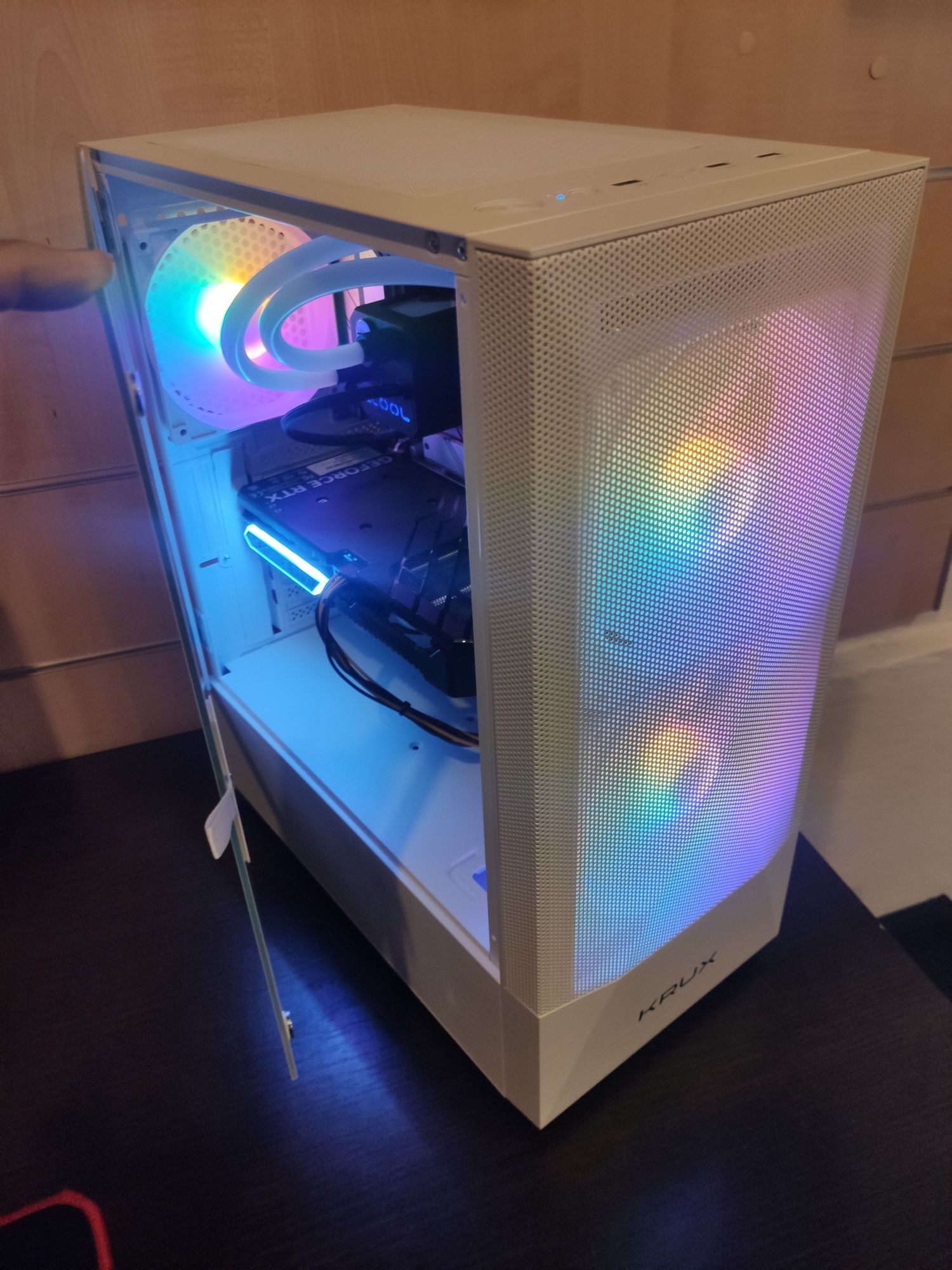 i9-13900K,LED Komputer do Gier,32 GB,RTX 3060 Ti,woda,SSD,Win 11