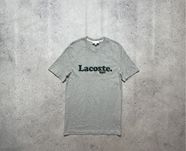 Мужская Футболка Lacoste С Большим Логотипом Оригинал Идеал Серая M