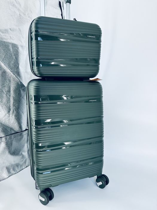 Zestaw walizka i kuferek policarbon/ walizki