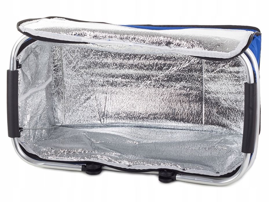 Kosz piknikowy składany termiczny turystyczny koszyk na zakupy