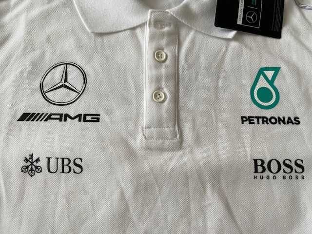 Koszulka sportowa polo Formuła 1 Mercedes Petronas rozmiar L nowa