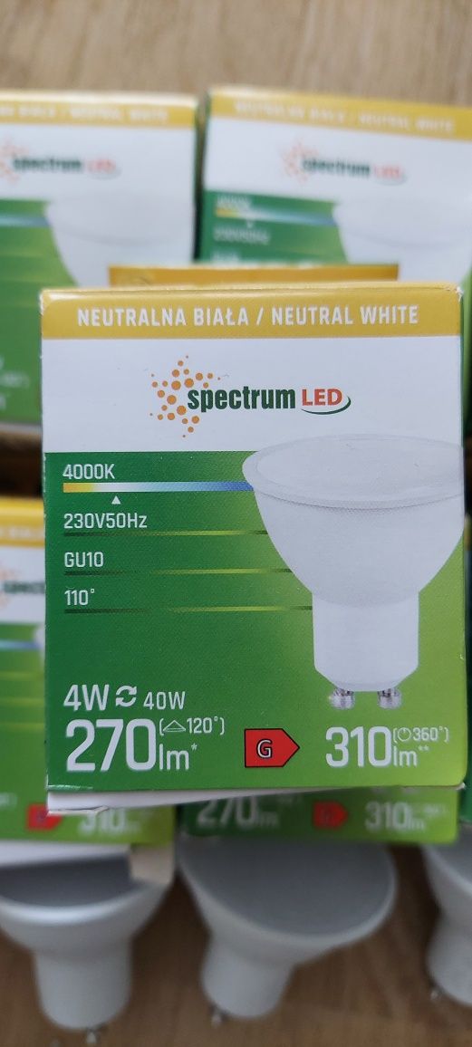 Żarówki LED GU10 4W 4000k 16 sztuk