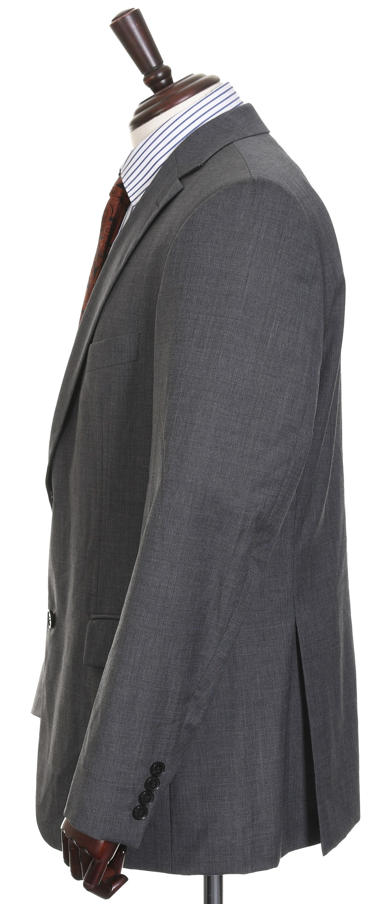 HUGO BOSS elegancka szara marynarka męska w melanżu 100% wełna r. 52