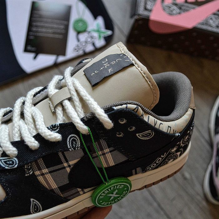 Мужские кроссовки Travis Scott x Nike SB Dunk Low 'Cactus Jack' 40-45