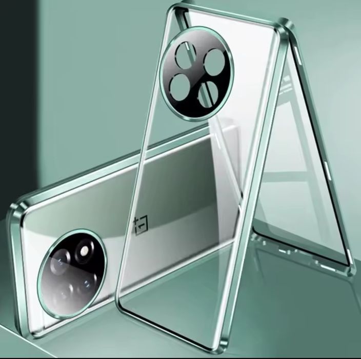 Oneplus 12 etui pełne przód+tył aluminium szkło hartowane