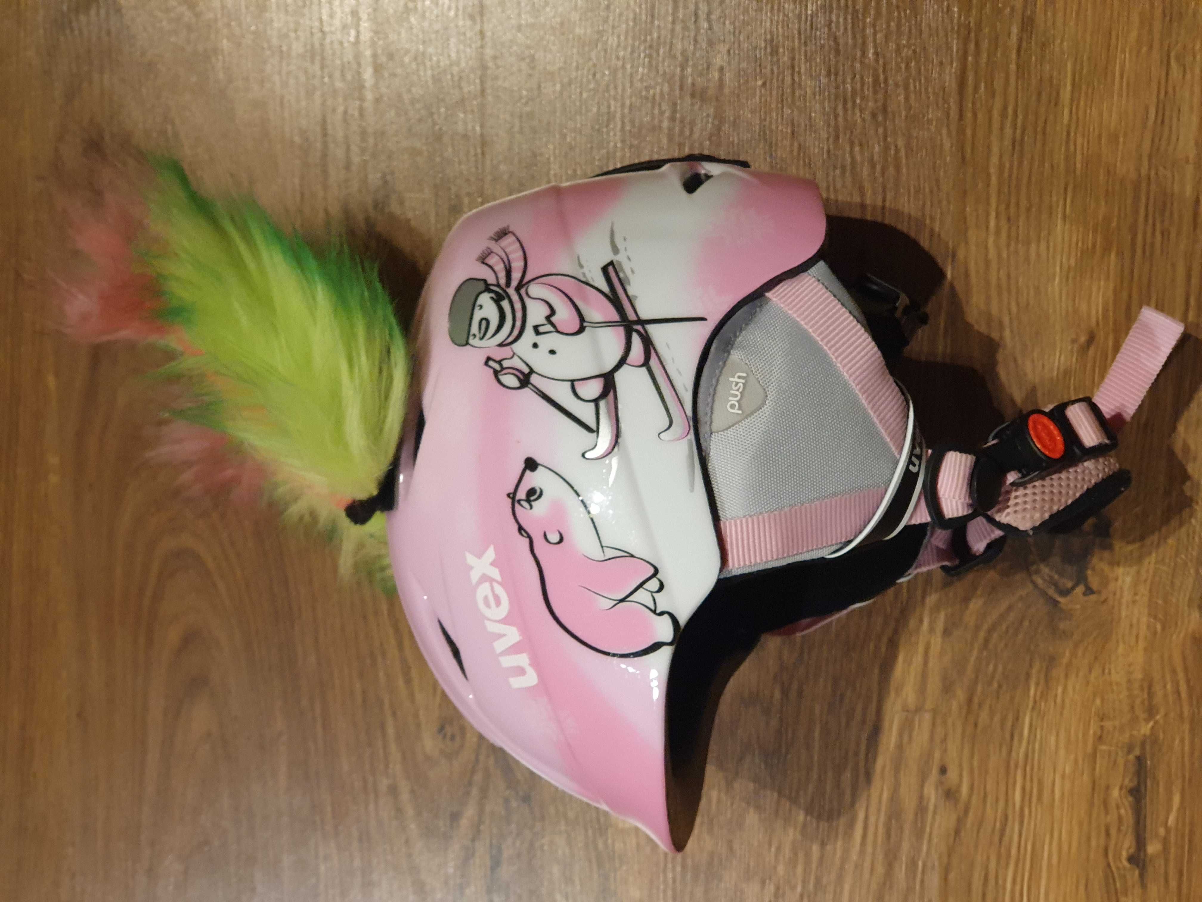 Kask narciarski dziecięcy UVEX 48-52 cm XS + gratisy!