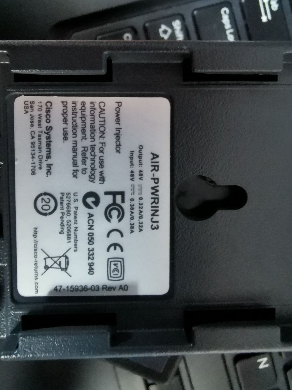 Power injector do anten Cisco POE