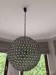 Lampa wisząca Belldeco kula krysztal