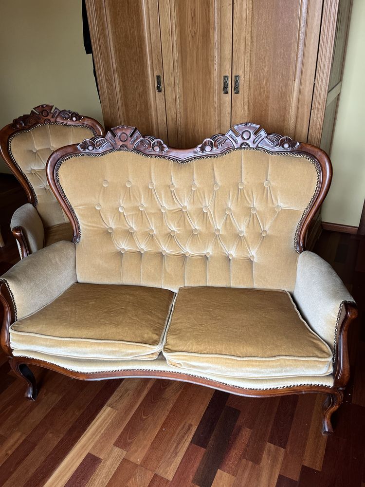Komplet mebli ludwikowski ludwik 16 wypoczynkowy fotel kanapa