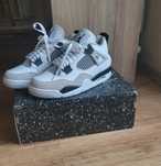 Szare z białym Jordany 4 męskie buty sportowe sneakers modne 42,5