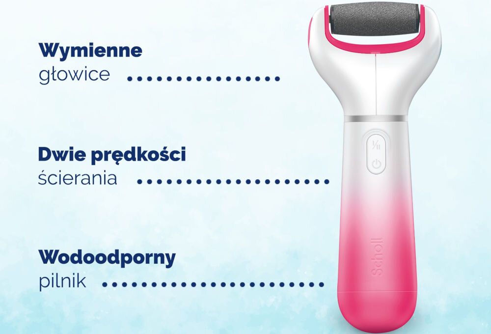 Pilnik elektryczny do stóp SCHOLL Velvet Smooth Różowy