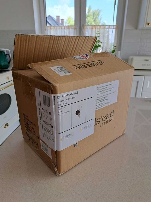 Lampa kinkiet retro vintage - Elstead Armand - nowy, nieużywany