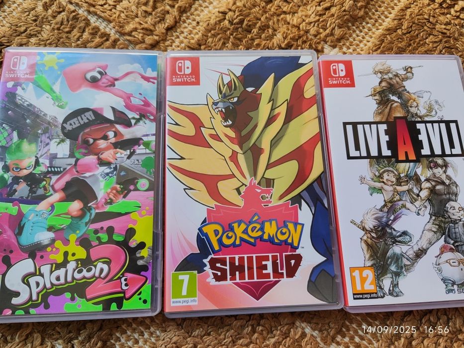 Pokémon shield, splatton2 e livealive