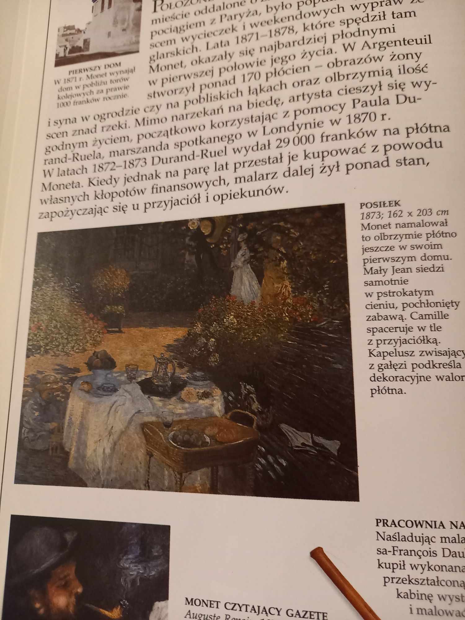 Reprodukcja obrazu Claude Moneta Posiłek w ogrodzie
