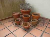 Vasos Barro Terracota (Vários Tamanhos)
