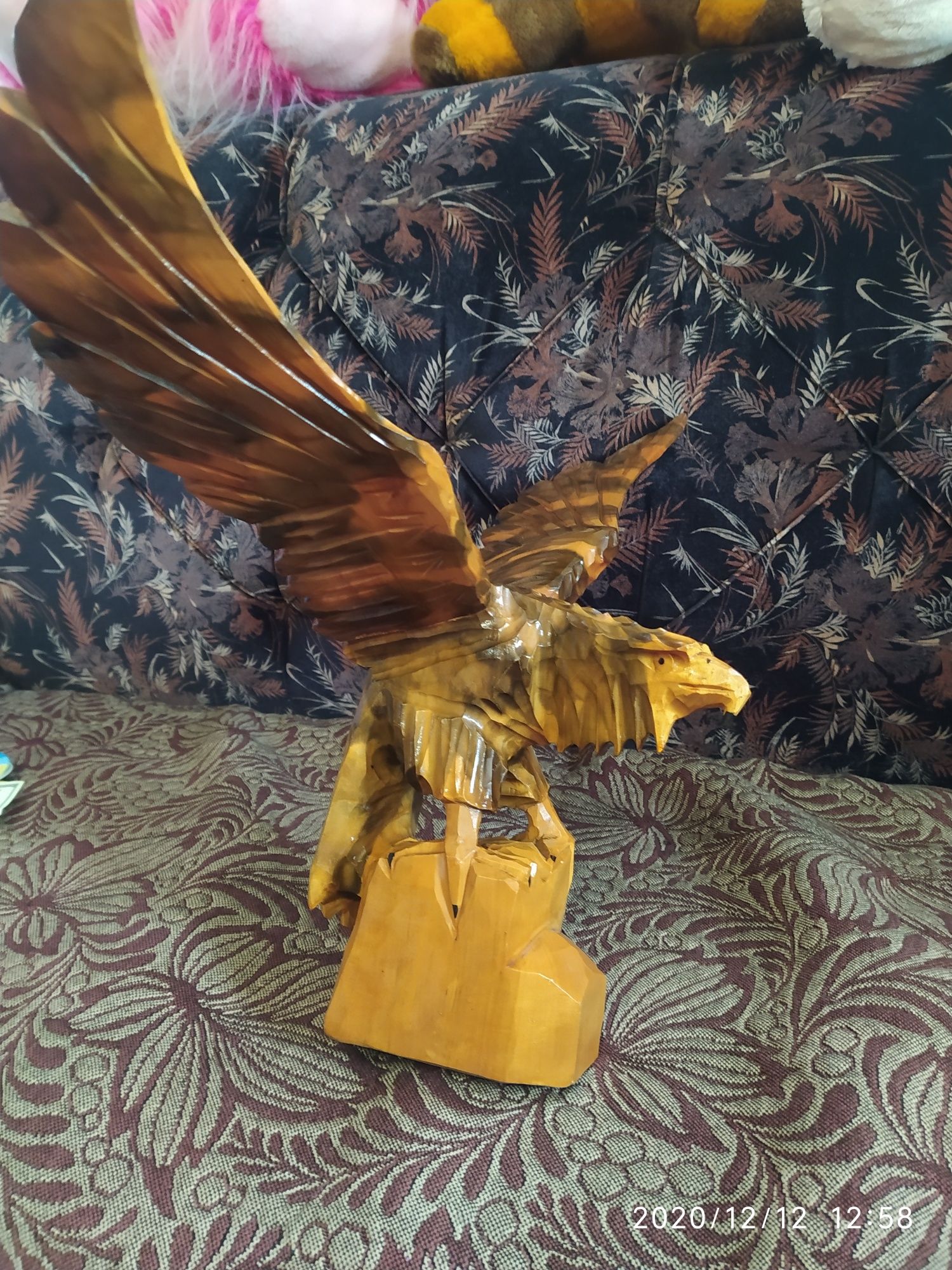 Статуетка большой деревянный орёл, статуя дерев'яний орел часів СССР