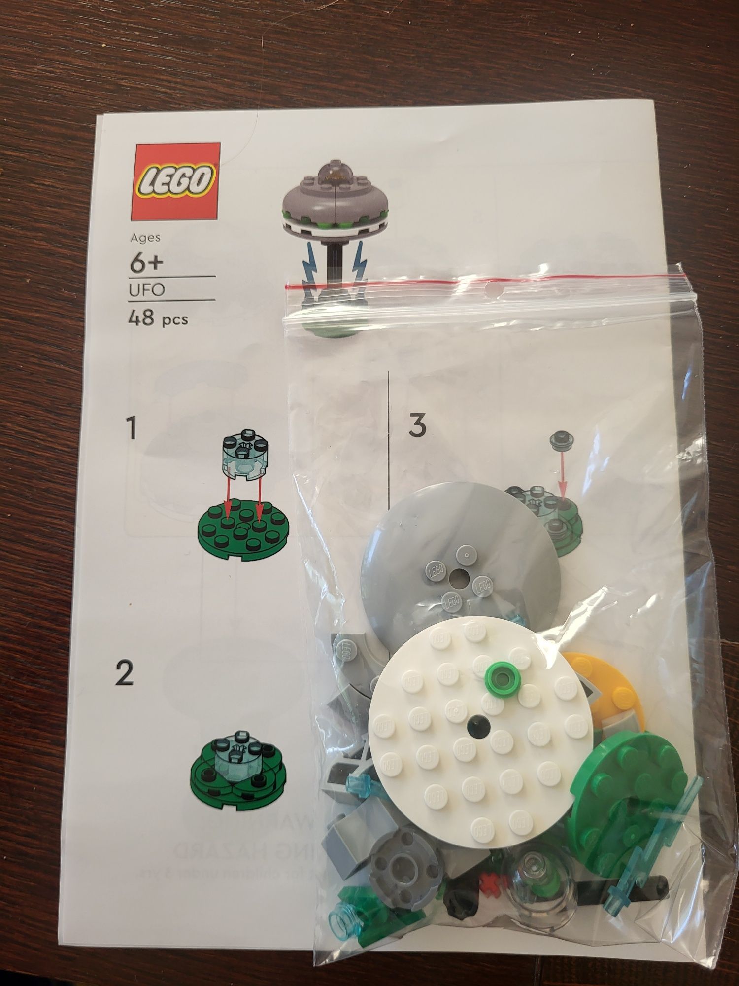 Lego zestaw UFO elementy + instruckja składnia