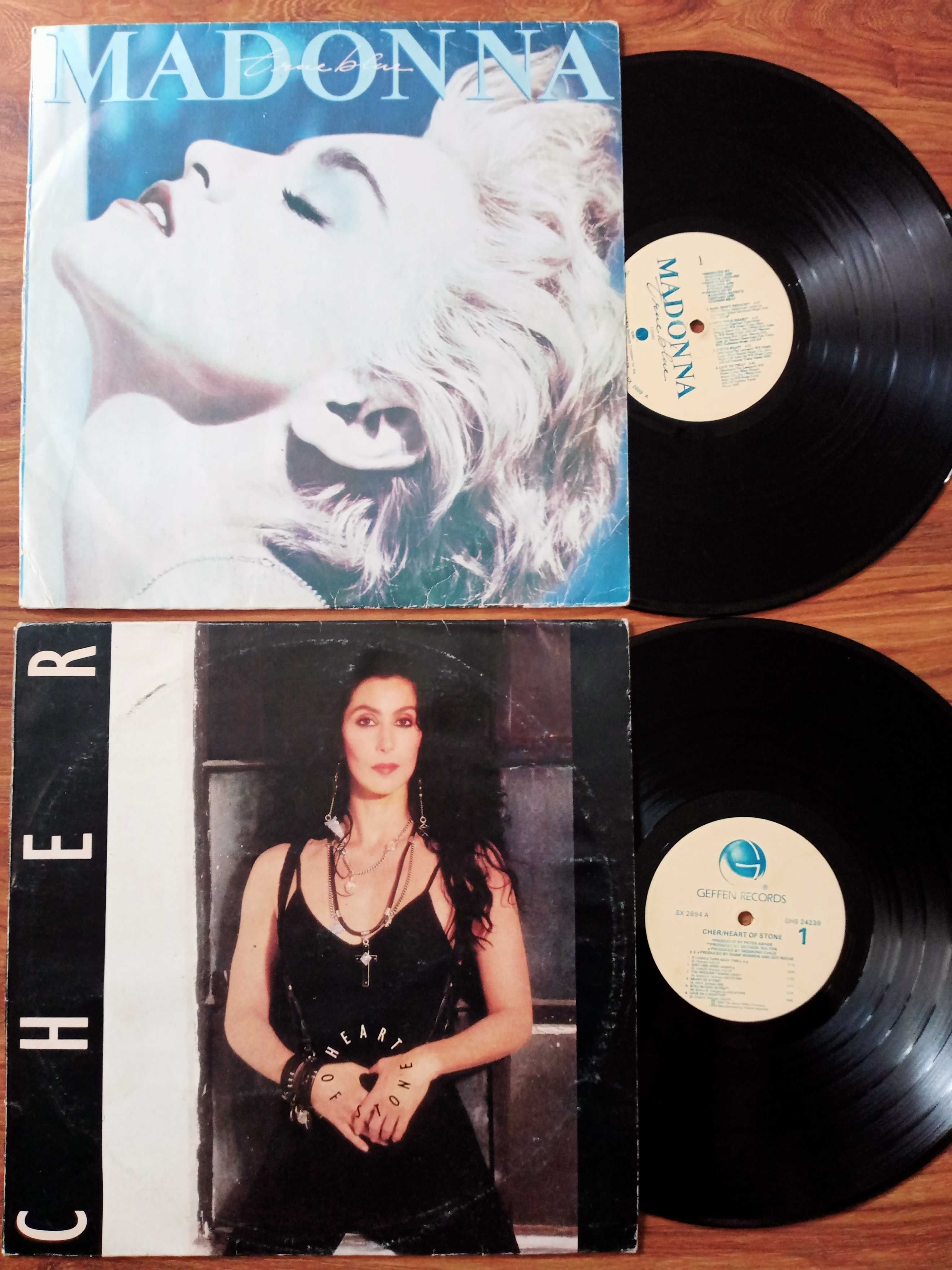 2szt. Cher Heart of Stone, Madonna True blue