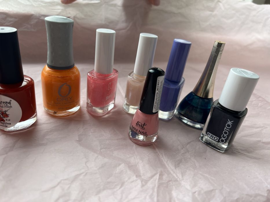 Набір лаків лак для нігтів червоний рожевий orly lcf