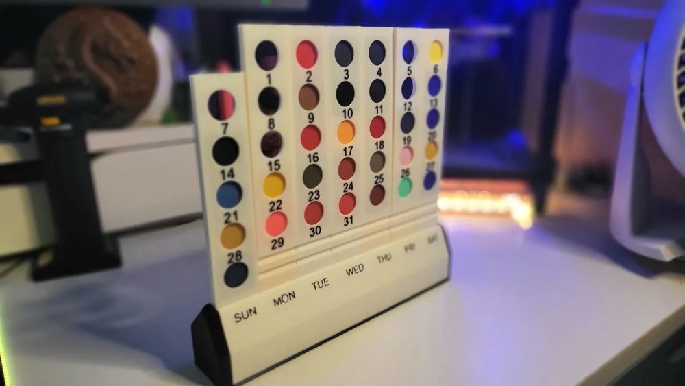 Jogo Calendário 4 em Linha Bambu Lab Swatches