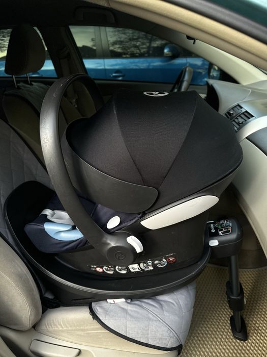 Автолюлька з базою Cybex Aton M i-Size + Izofix Base M - Navy Blue