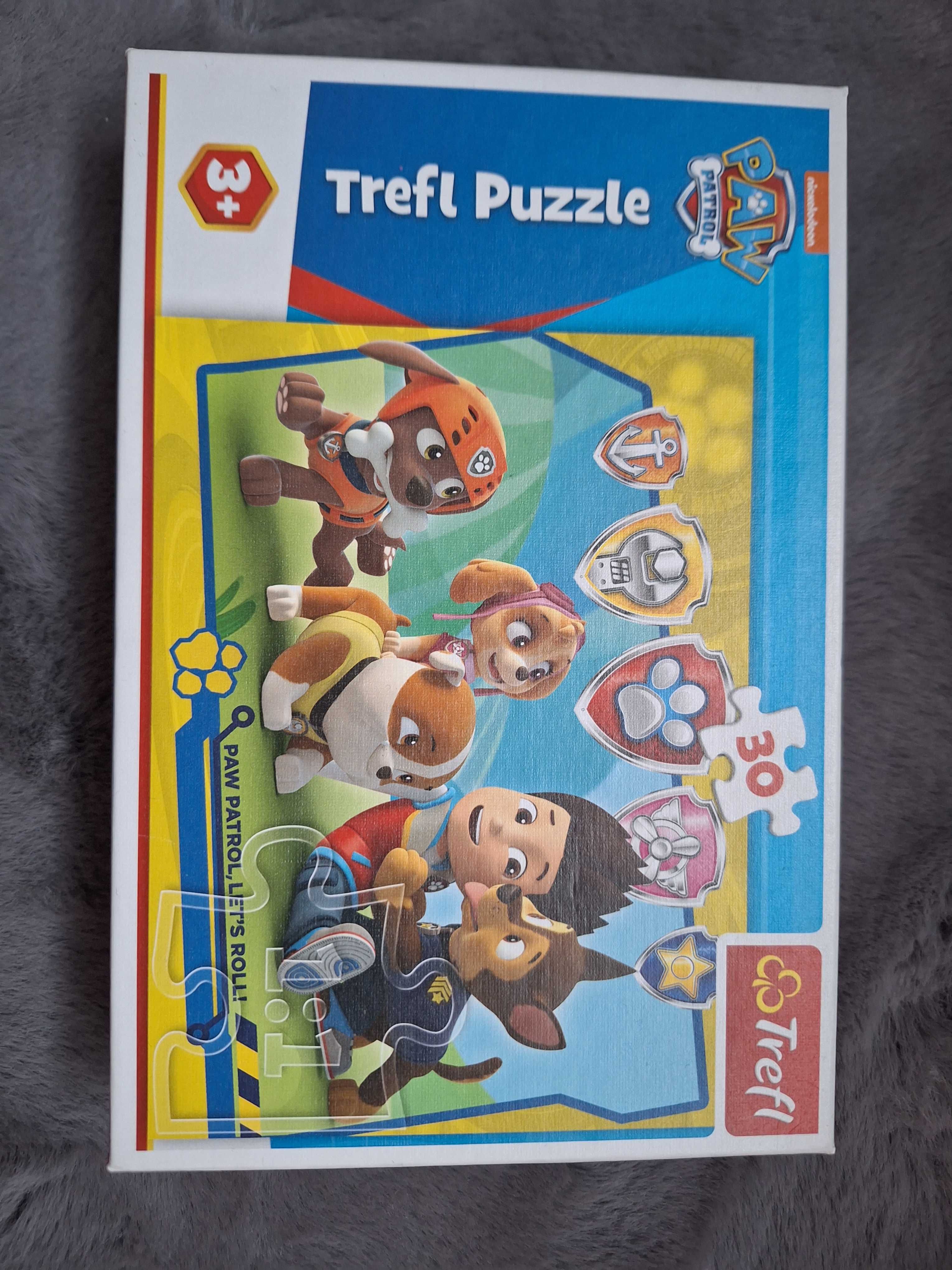 3 x Puzzle: Auta 3, Strazak Sam, Psi patrol