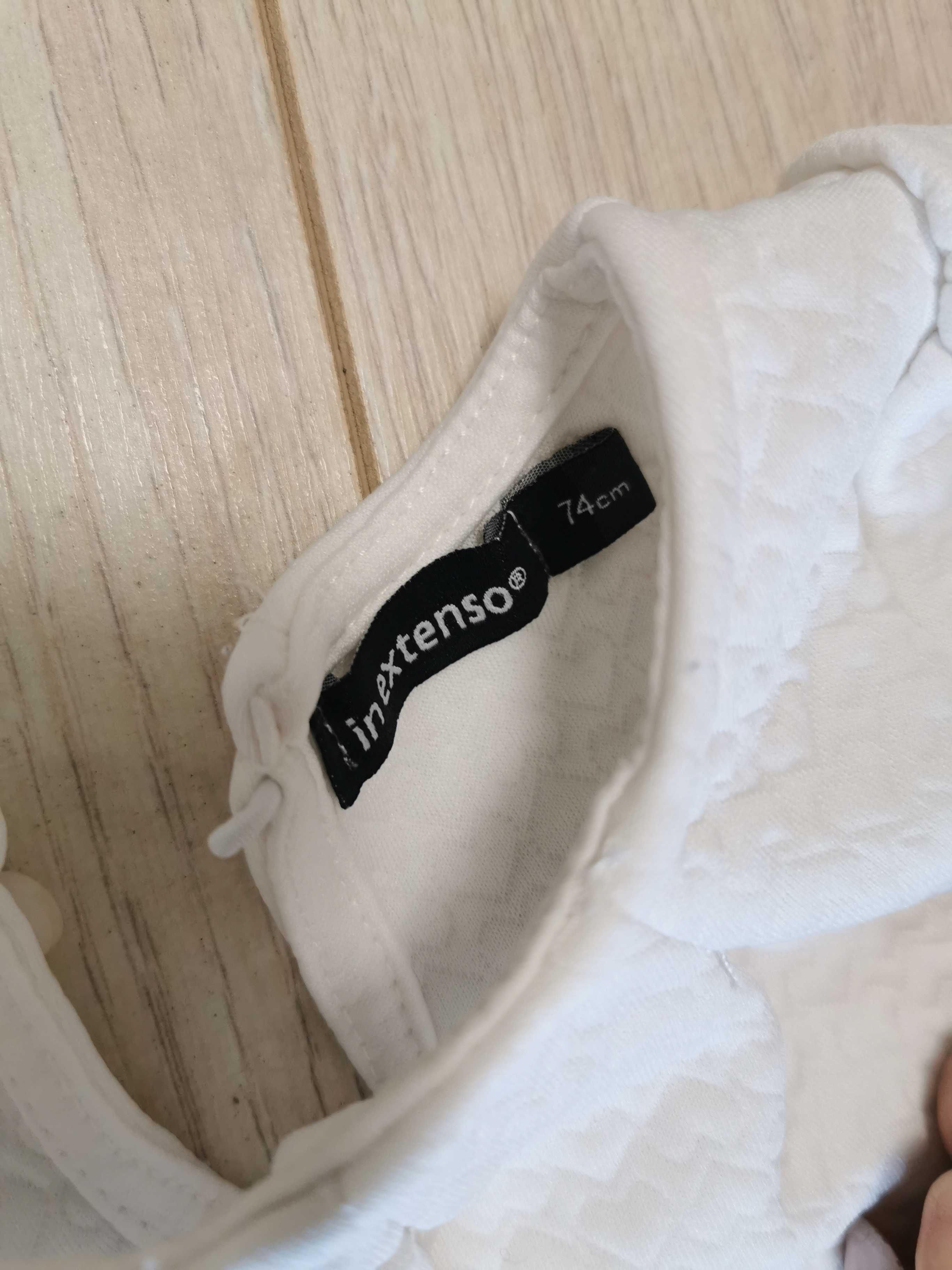 68 74 Zestaw chrzest dziewczynka sukienka legginsy koronkowe chrzciny