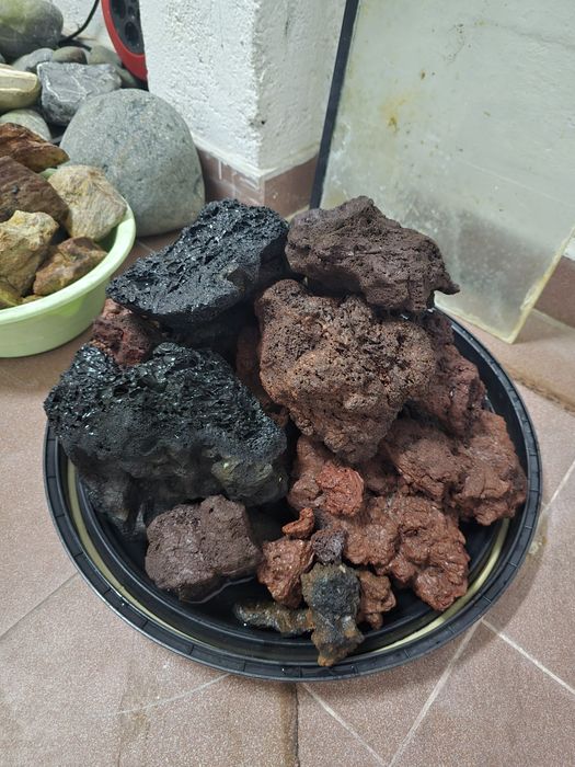 Pedra Vulcânica e Pedra xisto para Aquaescape