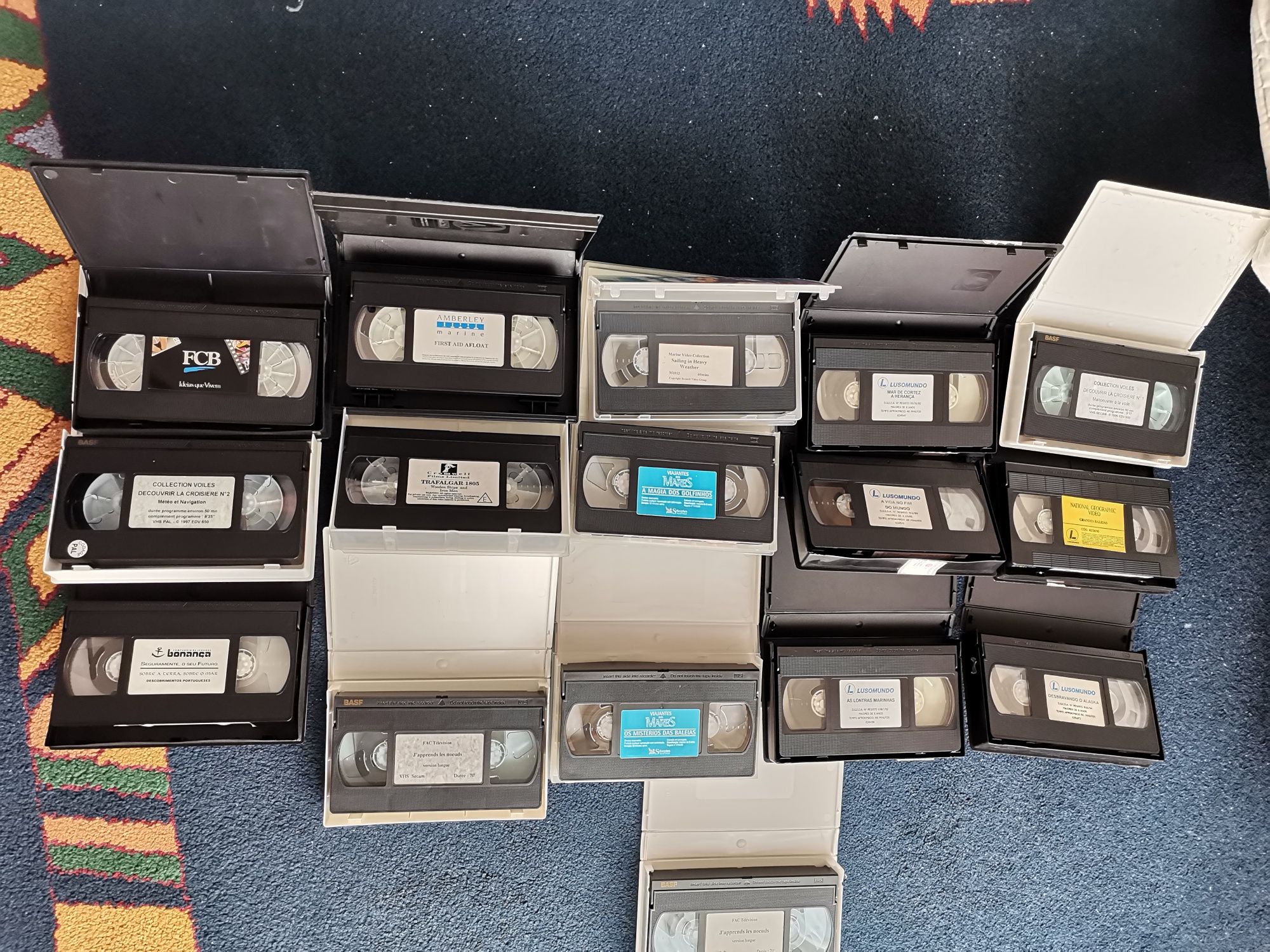 Video em VHS Originais National Geographic e Costeau Group