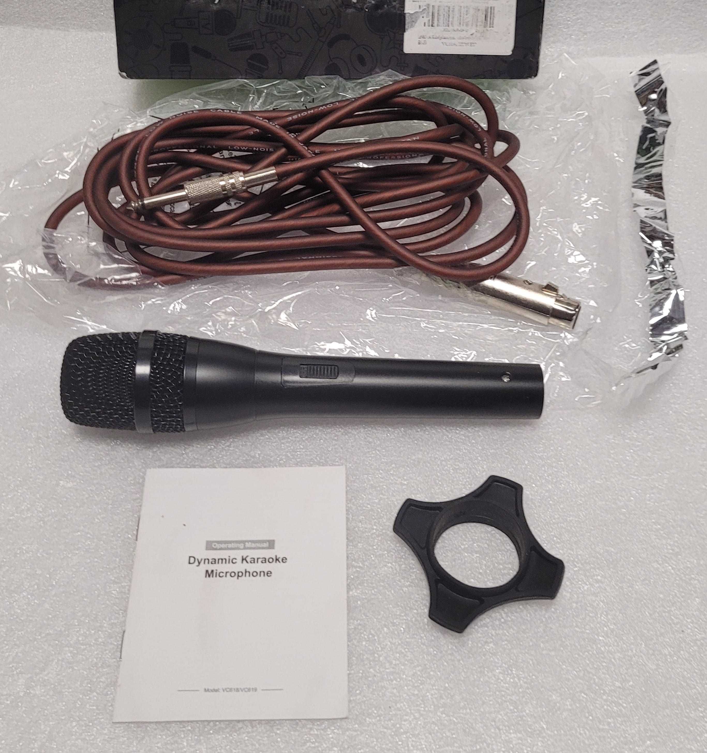 Mikrofon do Śpiewania Wokal Nagrywania Kabel XLR