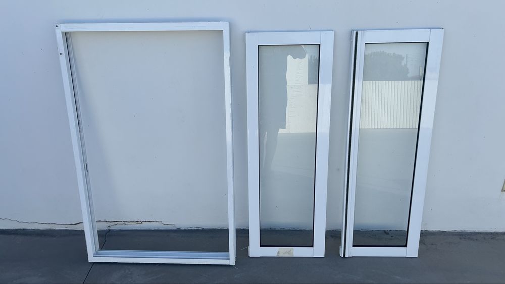 Janelas aluminio branco usadas