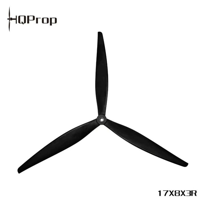 Пропелери HQProp 17X8X3 (1CW+1CCW) Black-Glass Fiber Reinforced Nylon