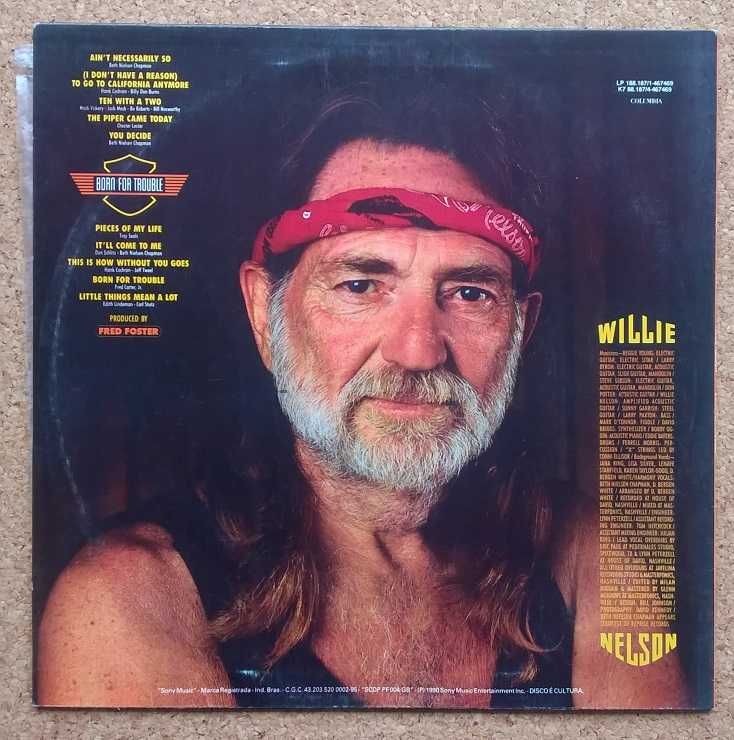Willie Nelson - Born for Trouble (LP, Vinil, 1990)