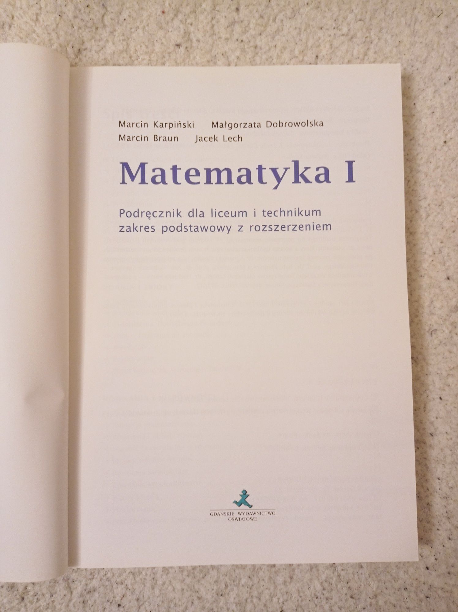 Matematyka 1. Podręcznik LO