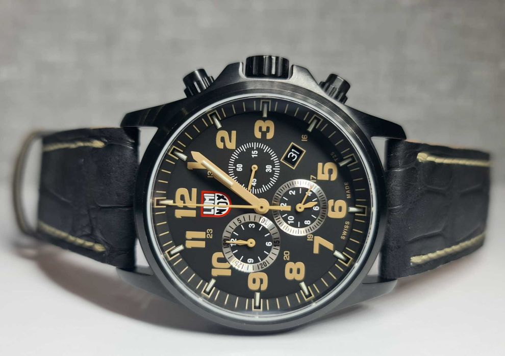 Чоловічий годинник Luminox Land A.1945 Alarm Tritium Sapphire 45mm 100