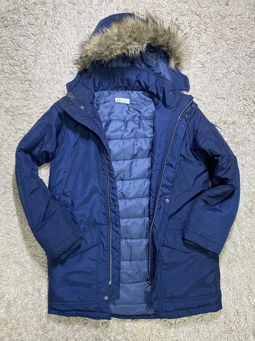 Зимова куртка/ тепла подовжена парка на 152-158 см