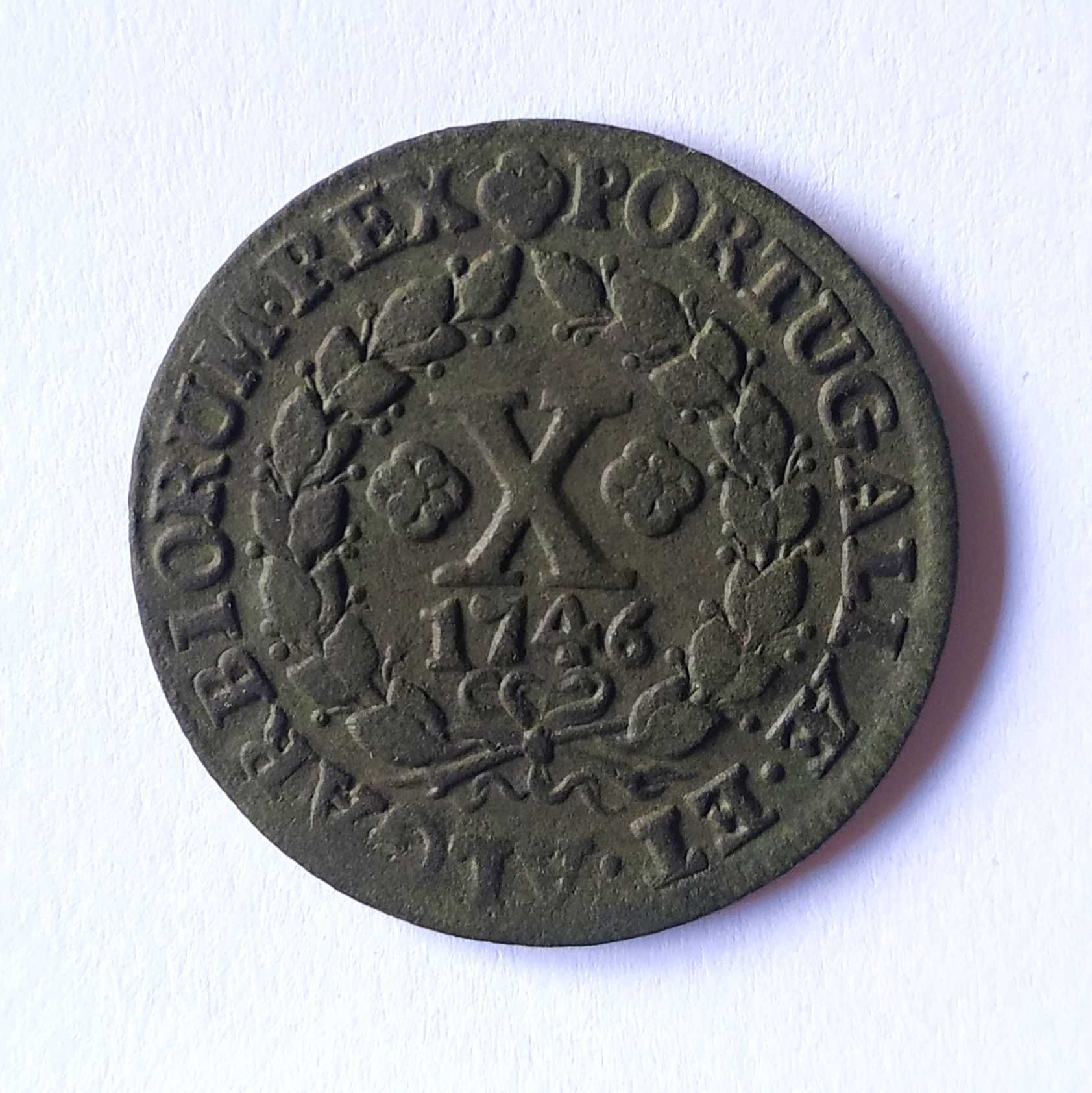 X Reis de 1746 D.João V (módulo menor)